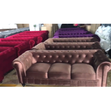 Classic leather chesterfield lounge sofa set furniture factory